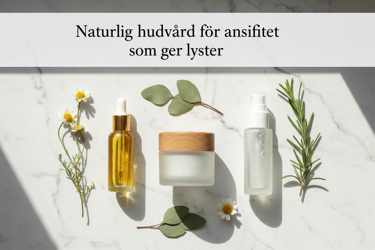 Naturlig hudvård för ansiktet som ger lyster